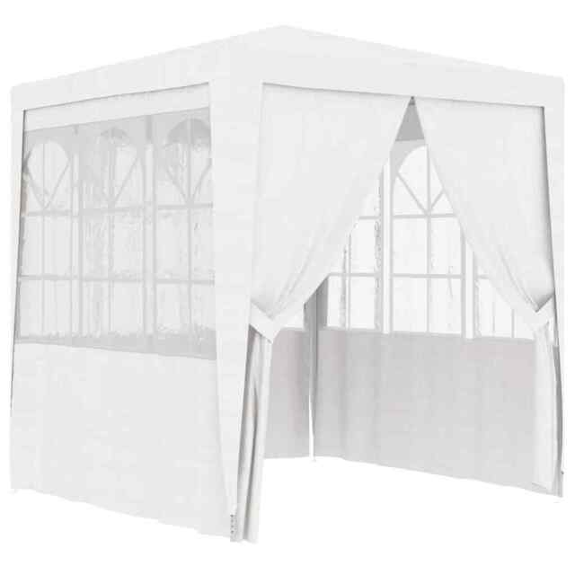 Professional Party Tent With Side Walls 2x2 M White 90 G/m² Vidaxl