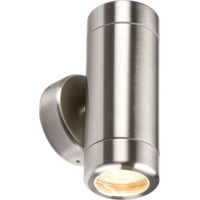 Knightsbridge Ip65 Stainless Steel Up And Down Light Gu10 Fitting -