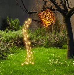 Led Solar Watering Can Light Hanging Kettle Lantern Light Outdoor