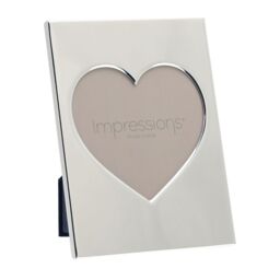 "Personalised 3.5"" X 3.5"" Heart Shaped Engraved Anniversary Compact"