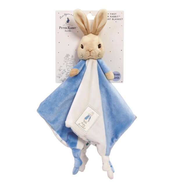 Peter Rabbit Comfort Blanket soft Plush Nursery Gift