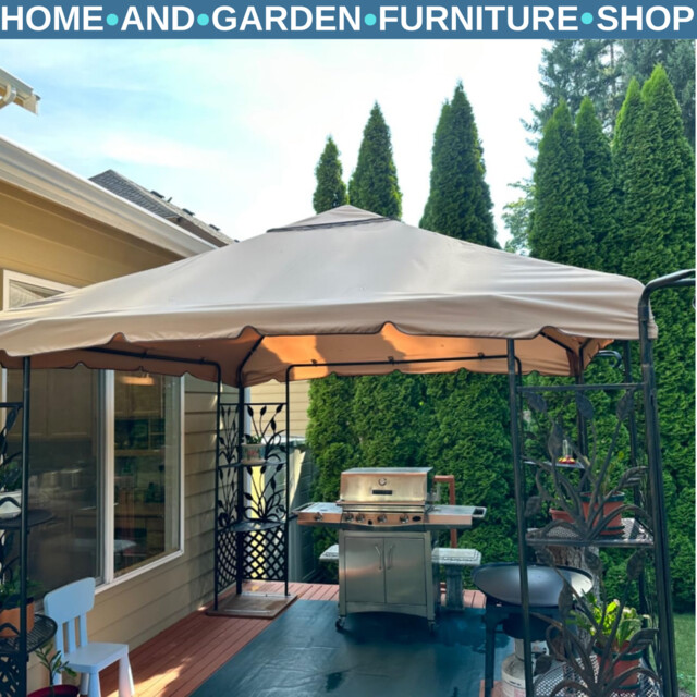 Gazebo 2-tier Replacement Roof Canopy Sun Shelter Awning Uv Resistant