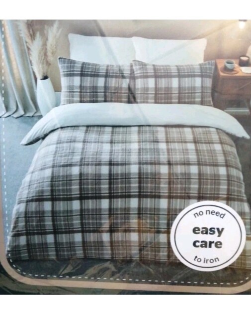 Silent Night Teddy Fleece Reversible Duvet Set Single 131x196 Cm No