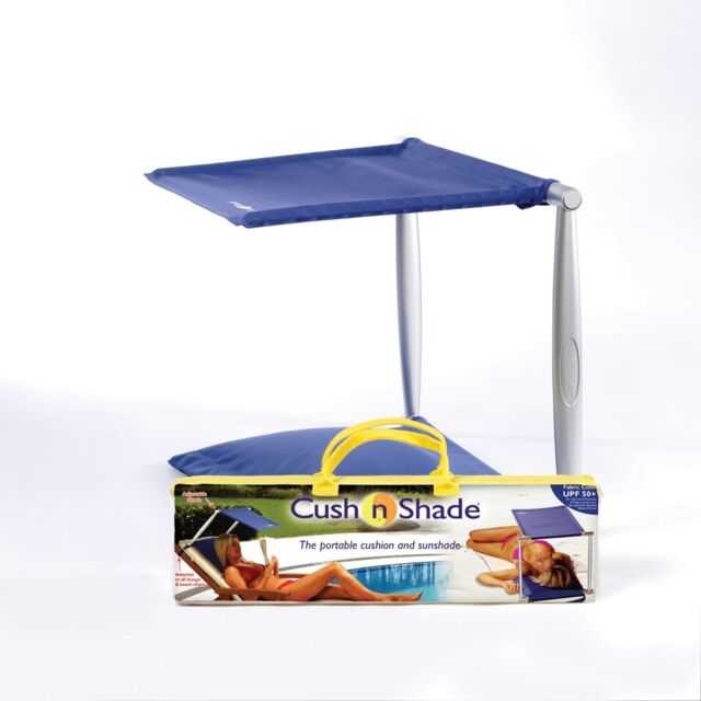 Portable Sun Shade & Cushion For Sunbed Lounger Or Garden / Lounge