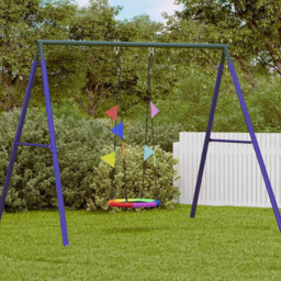 Nest Swing Multicolour 60x60x180cm Polyester Outdoor Kids Garden Seat