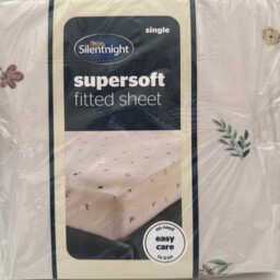 Silentnight Supersoft Ditsy Floral Single Fitted Sheet Easy Care