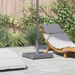 Outdoor Umbrella Base Dark Grey Wood Look 45 X 45 X 31.5 Cm Vidaxl