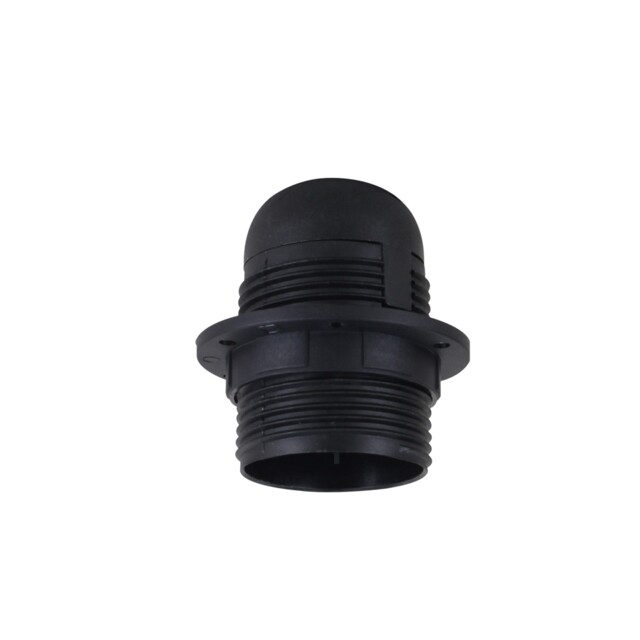 E27 Lamp Holder Black 12cm Metal Heat-resistant Plastic Pendant Socket