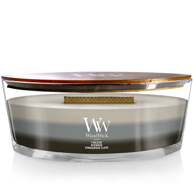 Woodwick Trilogy Warm Woods Scented Candle Ellipse / Large Hourglass