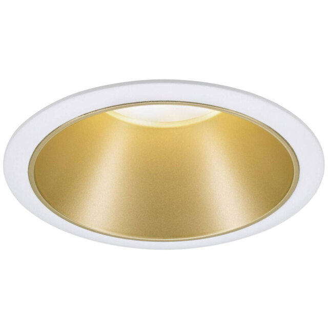 Paulmann 93405 Cole Led Recessed Light 6w White/gold Dimmable Warm