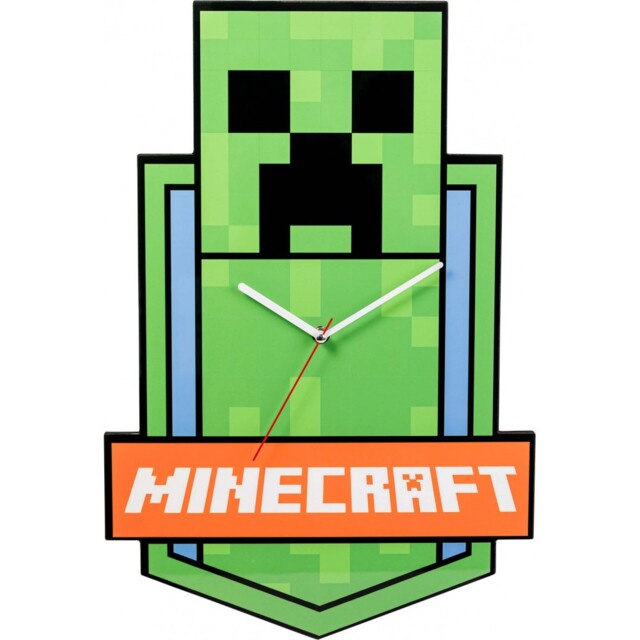 Character Watches Min3023 Kids Minecraft Wall Clock