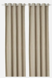 Ikea Birtna Block-out Curtains, 1 Pair, Beige, 145 Cm X 300 Cm, Brand