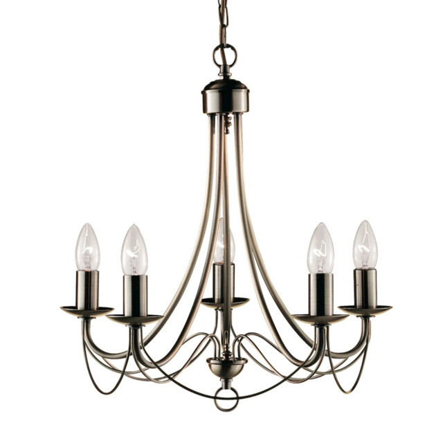 Ceiling Light Brass Maypole 5 Antique Searchlight 6345-5ab
