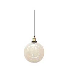 Pendant Holder E27 Glass & Metal Transparent Diam 250