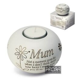 Arora Said With Sentiments Mum Tealight Candle Holder Mother Ornament