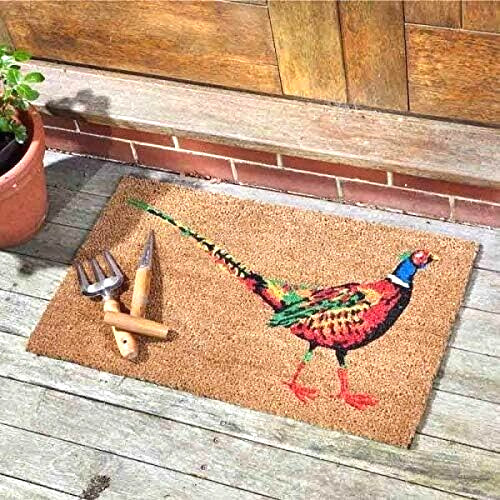 Pheasant Print Door Mat Anti-slip Indoor Outdoor Entrance Hallway