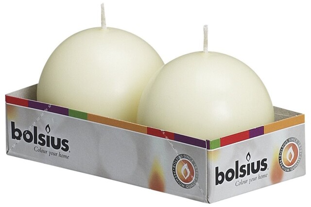 Bulk Buy - Bolsius Ball Candles 70mm - White Or Ivory - Home Or Event