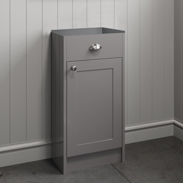 400mm Bathroom Vanity Unit Storage Cabinet Furniture Grey Traditional