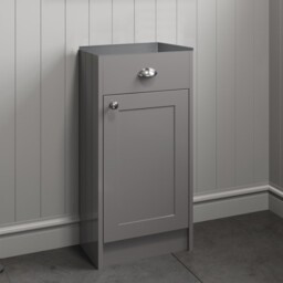 400mm Bathroom Vanity Unit Storage Cabinet Furniture Grey Traditional