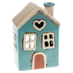 Teal Heart House Tealight Holder - Great Home & Gift Item