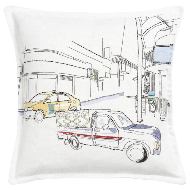 Ikea Lokalt Handmade Cushion Cover 50 X 50 Cm Embroidered 204.887.16