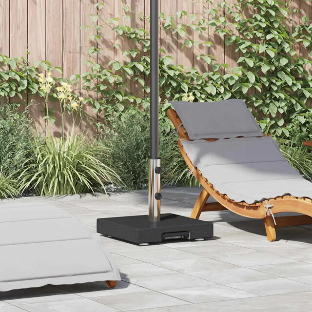 Parasol Base Black 41 X 41 X 37 Cm Granite Vidaxl