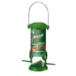 Gardman Flip Top Wild Bird Feeder, Durable Green Finish, 5x13x14 Cm