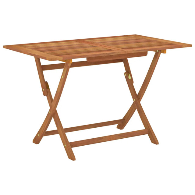 Folding Garden Table 120x70x75 Cm Solid Eucalyptus Wood Vidaxl