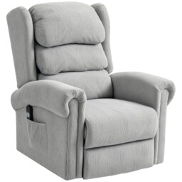 Homcom Power Lift Recliner Chair With Remote Control For Elderly