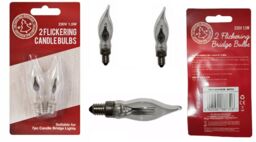 Flickering Candle Bulbs Replacement Spare Wood Light Arch Bridge 240v