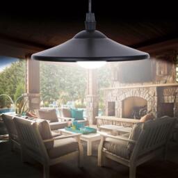 Solar Powered Hanging Garden Shed Light Lamp Outdoor Garage Remote