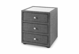 Julian Bowen Sorrento 3drw Bedside Table/nightstand/bedside Cabinet