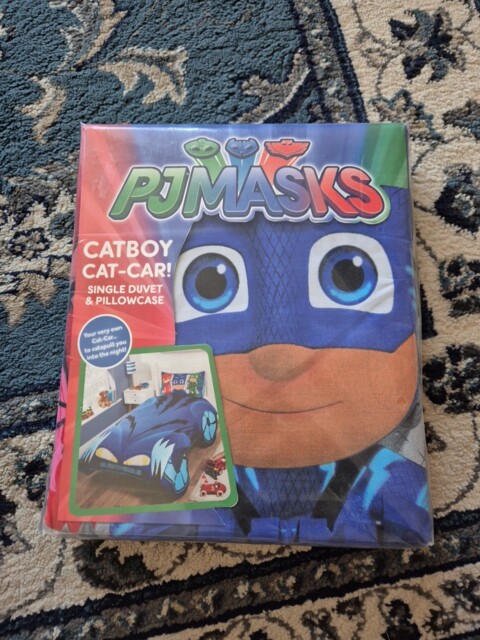 Pj Masks Catboy Shaped Single Bed Duvet Cover Reversible Character