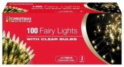 The Christmas Workshop 100 Shadeless Indoor Clear Fairy Lights 75220