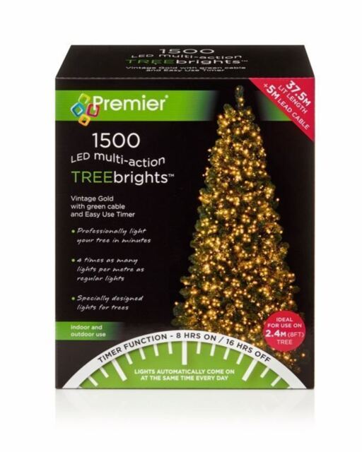 Premier - 1500 Led Multi Action Treebrights With Timer - Vintage