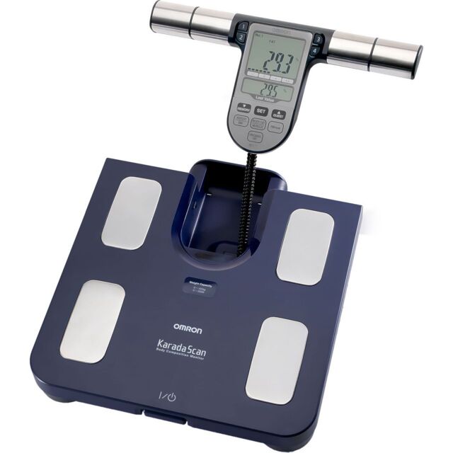 Omron Hbf-511b-e Weighing Scale Free Standing Blue