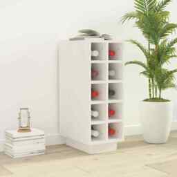 Wine Cabinet White 23x34x61 Cm Solid Wood Pine Vidaxl