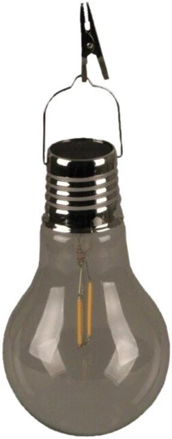 Luxform Lighting Garden Outdoor Led Solar Hanging Filament Glass Bulb