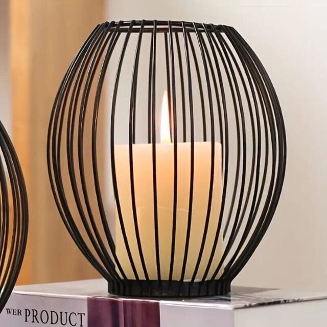 Maison & White Cage Candle Holders