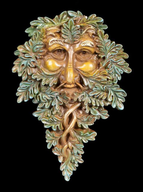 Tree Spirit Wall Ornament - Oak Guardian - Forest Face Decoration
