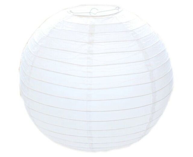White Paper Round Ball Lampshade - Hanging Ceiling Lantern Light Large
