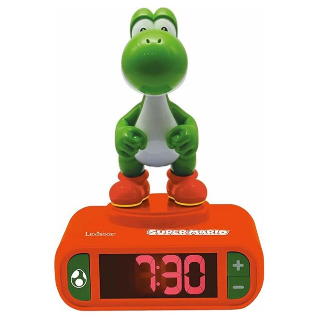Lexibook Nintendo Super Mario 3d Yoshi Boys Alarm Clock With