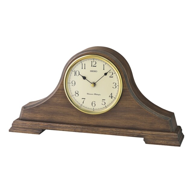 Seiko Wooden Napoleon Mantel Clock Qxj031b