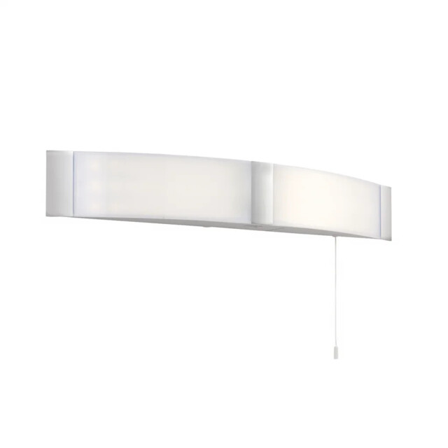 Bathroom Light Silver Onan Led Wall Ip44 Chrome Acrylic Shaver Socket