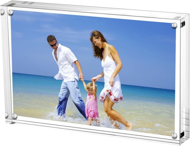 Acrylic Picture Frames 10x15 Cm (4x6 Inch) Clear Double Sided Block