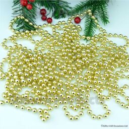 24ft Gold Hanging Beard Garland Christmas Tree Xmas Tinsel String