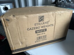 Gazebo Weights- White (4 Piece)