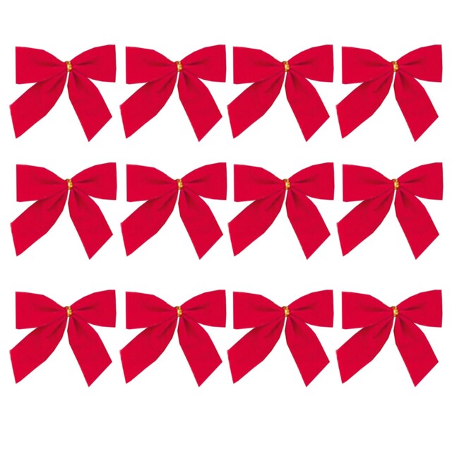 Christmas Red Velvet Bows
