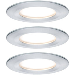 Paulmann 93462 Nova Bathroom Led 3-piece Set 18w Ip44 Aluminium