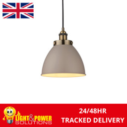 Vintage Style Single Pendant Ceiling Light 40w E27 Endon Franklin